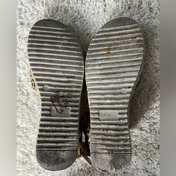 Women’s Size 8 Bamboo Leopard Print Platform Sandals - Picture 3 of 10